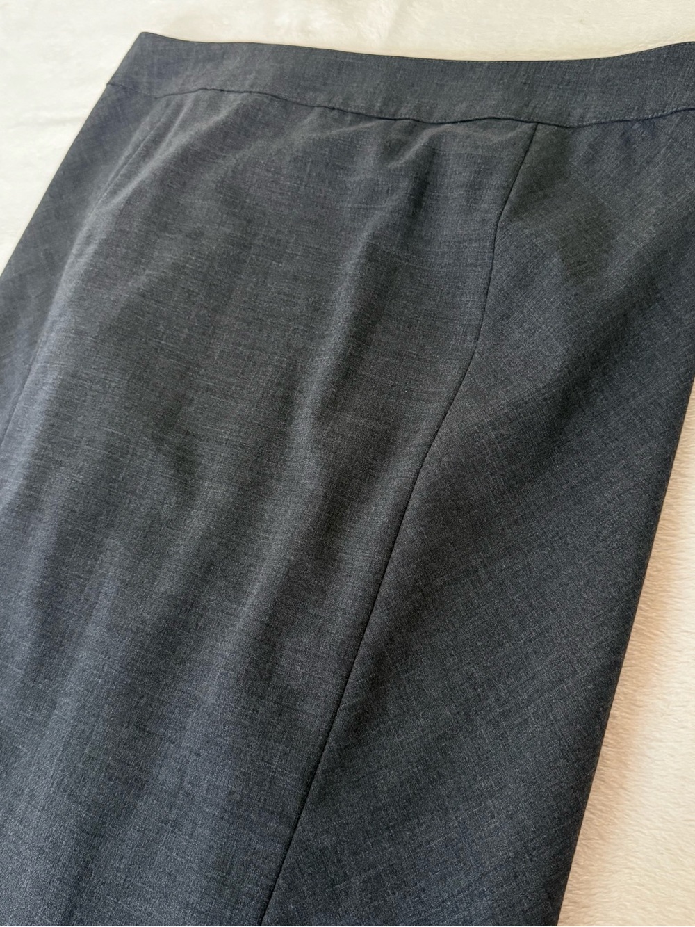 Express Womens Size 8 Gray Wool Blend A Line Skirt Knee Length Career Business